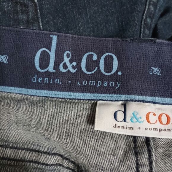 Denim and Co Jeans Ladies 16 Petite Dark Wash Comfort Waist - Picture 6 of 8